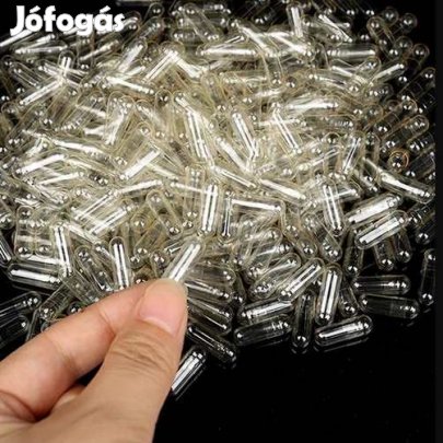 Tölthető Zselatin kapszula 1000db 00-ás méret  (1791)