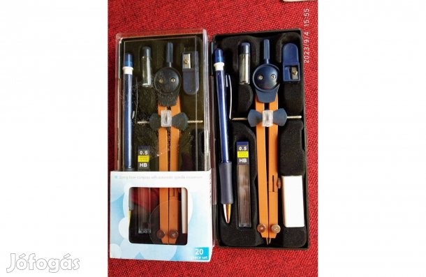 Töltőceruza és körző Készlet Radírral Póthegyekkel jó minőség!!