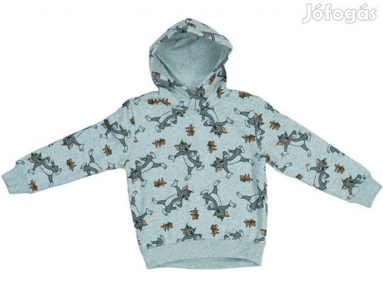Tom&Jerry Új (címkés) Fiú Kapucnis pulóver (Méret: 128)