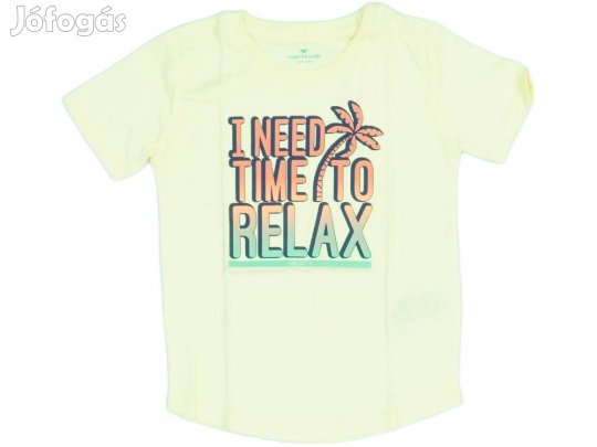 Tom Tailor Új (címkés) Fiú Póló (Méret: 98)