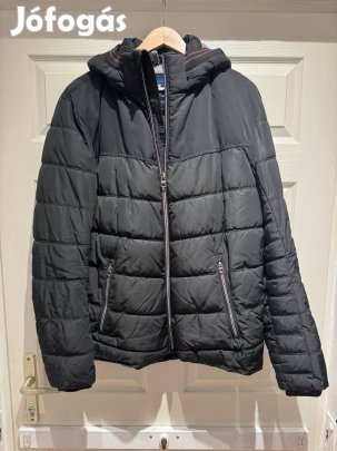 Tom Tailor fekete kabát 3m thinsulate L méret