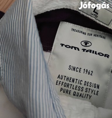 Tom Tailor sportos férfi pamut pulóver L