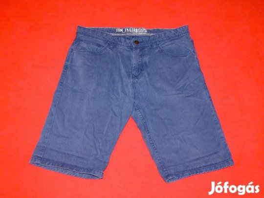 Tom Tailor szürkéskék, vászon, férfi rövidnadrág, M-es, 33-as