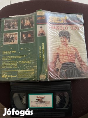 Tomboló ököl vhs nagytok Bruce Lee