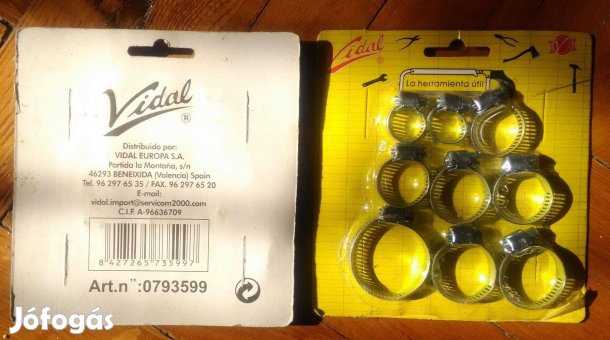 Tömlőbilincs készlet 9 db-os