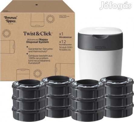 Tommee Tippee Twist and Click pelenkatartó 12 x utántöltő. OUTLET ter