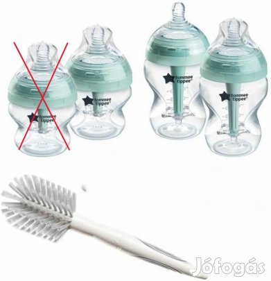Tommee Tippee anti-colic cumisüveg szett 1x150ml, 2x260ml+kefe, OUTLE