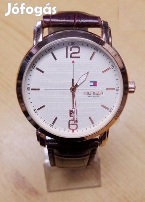 Tommy Hilfiger 4434 Watch Aranyozott tokban, krokodil mintás varrott b
