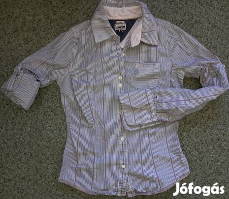 Tommy Hilfiger Denim S - rövidujjúra felgombolható csini női ing 