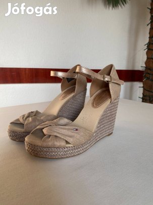 Tommy Hilfiger Elena metallic canvas női cipő, szandál 41-es