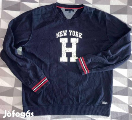 Tommy Hilfiger New York női L eredeti pamut passzés pulóver 