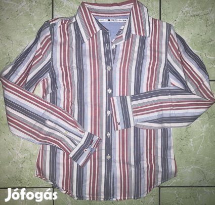 Tommy Hilfiger S 'csíkozott' 100% pamut női origi hosszú ujjú ing