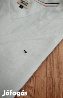 Tommy Hilfiger fehér finomkötött női pulóver S