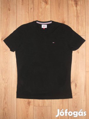 Tommy Hilfiger fekete rövid ujjú póló (M-es)