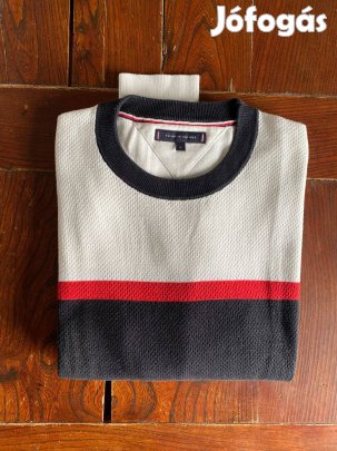 Tommy Hilfiger férfi kötött pulóver, M-es