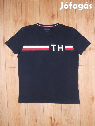Tommy Hilfiger sötétkék rövid ujjú póló (L-es)