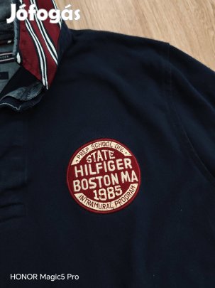 Tommy Hilfiger sportos pamut férfi pulóver