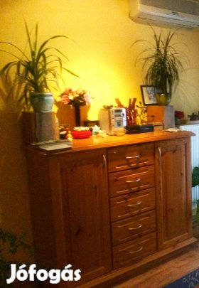 Tömőr fa komód - 5 fiókkal