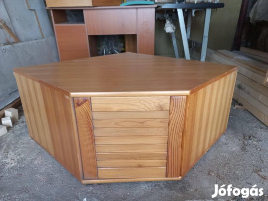 Tömör fenyő egyajtós sarok-felsőelem (80x80x39 cm) Szeged