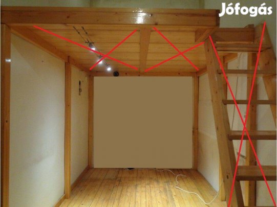 Tömör fenyő galéria keret, vázszerkezet