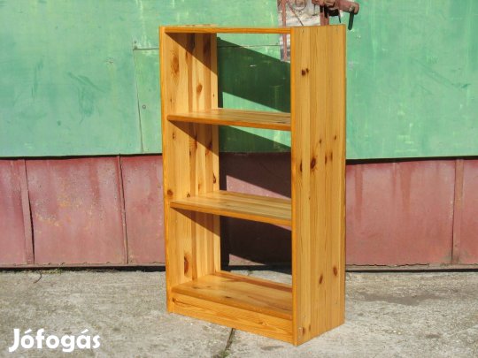 Tömör fenyő könyvespolc
