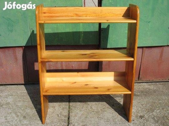 Tömör fenyő könyvespolc (Claudia)