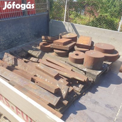 Tömör vasrúd kazánlemez vasanyag esztergagép marógép alapanyag