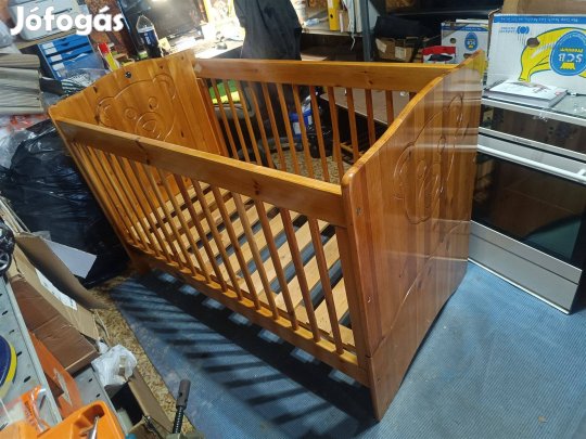 Tömörfa gyerekágy kiságy (zozizo)