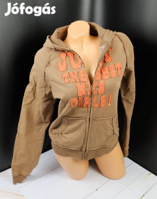 Tomtom barna női kardigán cipzáros kapucnis