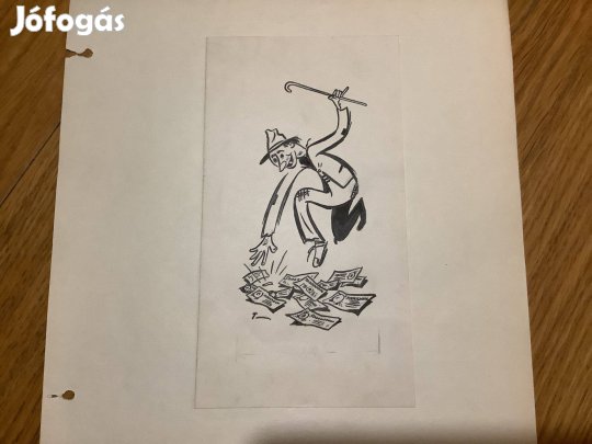 Toncz Tibor eredeti rajza a Szabad Száj c. lapnak