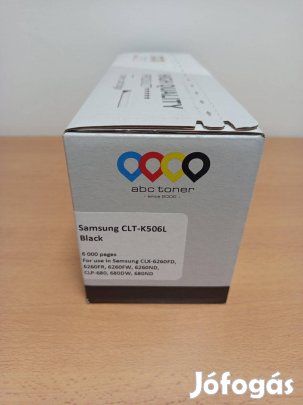 Toner: Samsung CLT-K506L, lézertoner