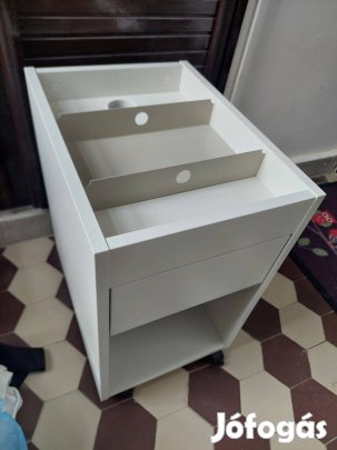 Tonstad fiókos elem görgőkkel IKEA 35x60 cm, íróasztal konténer