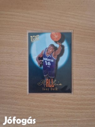 Tony Delk Fleer Ultra 1996-97 All Rookie #5of15 kosaras kártya