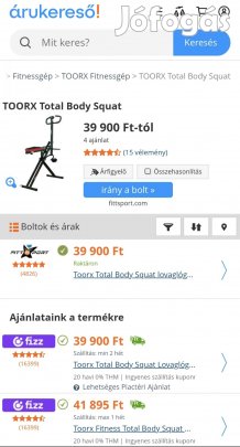 Toorx Total Body Squat fitneszgép