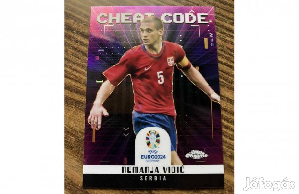 Topps Chrome UEFA Euro 2024 - Nemanja Vidic - Cheat Code - Serbia
