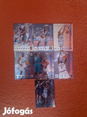 Topps Stadium Club 1998-99 NBA Transactions kosaras kártyák 7db