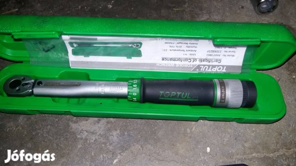 Toptul 1/4 es nyomatékkulcs Új!