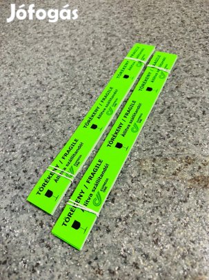 Törékeny címke, öntapadós