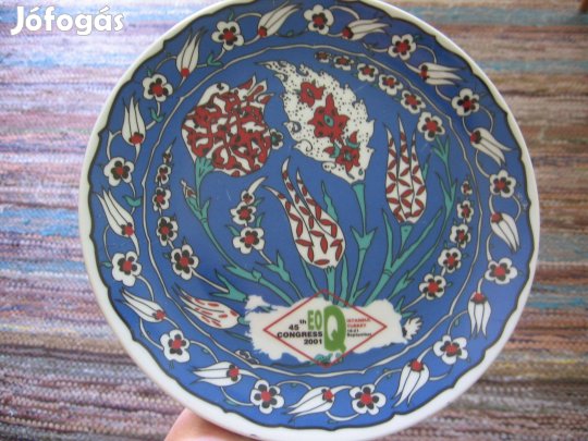 Török dísztányér saját dobozában