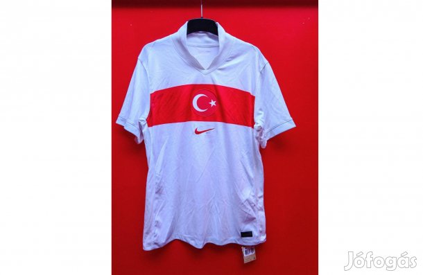 Török válogatott eredeti Nike fehér EURO2024 focimez (L-es)