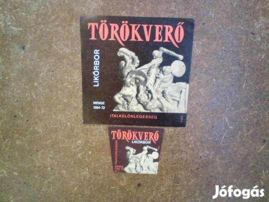 Törökverő - Likőrbor címke 2 db