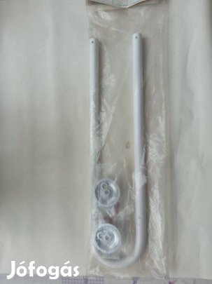 Törölközőtartó 49 cm fém fehér nem használt 2000 Ft
