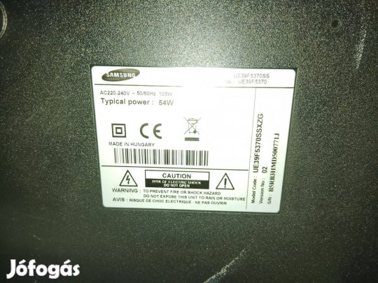Törött kijelzős Samsung TV