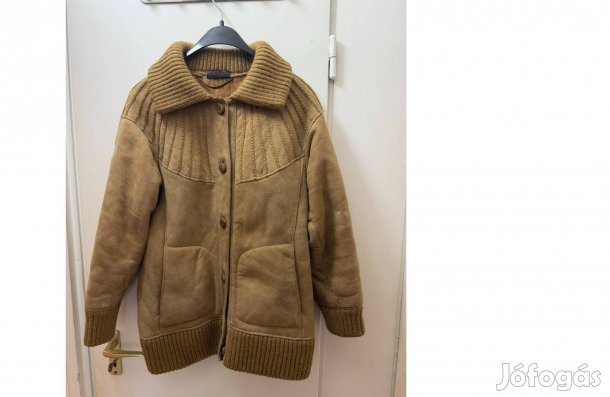 Torras luxus spanyol tervezői kabát irha női velúr/kötött (M)