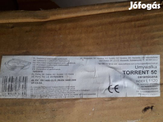 Torrent 50 kerámia mosdó eladó