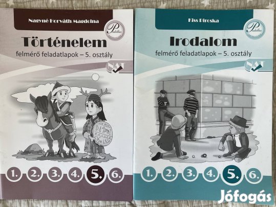 Történekem, irodalom felmérő feladatlapok 5. osztály 