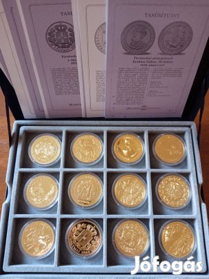 Történelmi aranypénzek érme sorozat