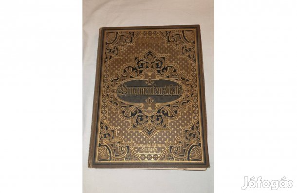 Történelmi díszítésekkel foglalkozó régi német könyv