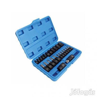 Torx bit dugókulcs és E-torx dugókulcs készlet 25 részes