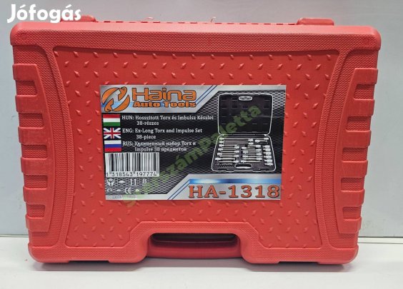 Torx és imbusz készlet, hosszított, 39 darabos készlet Haina
